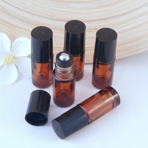 Roller flesje 5ml - metalen balletje (5st)